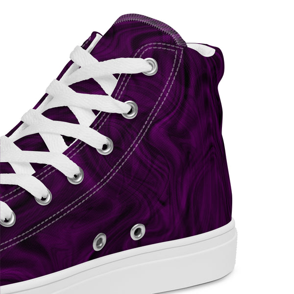 Abbi Purple Women’s high top canvas shoes